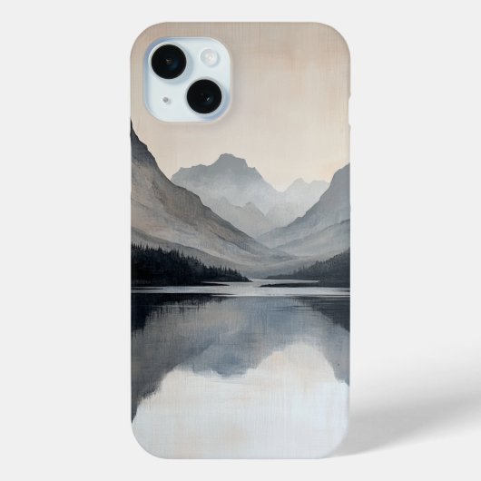 Montagnes et Rivière – Peinture Abstraite 🌄🎨 Case-Mate iPhoneケース (裏面)