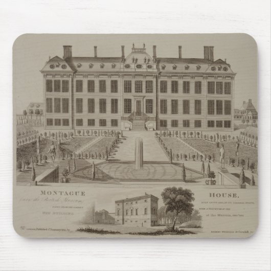 Montagueの家、今大英博物館1813年(engr マウスパッド (正面)