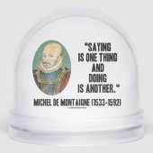 Montaigne Saying Is One Thing And Doing Is Another (正面)