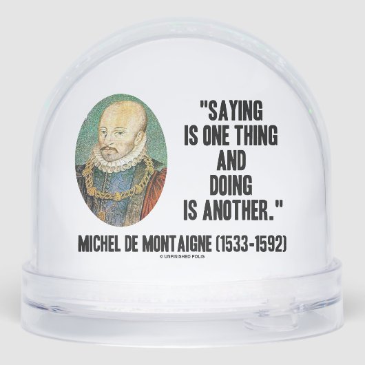 Montaigne Saying Is One Thing And Doing Is Another (裏面)