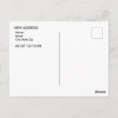 Montanaへの移動ヴィンテージスタイルアドレスの変更 ポストカード (裏面)