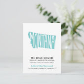 MONTANA新しいアドレスを移動しました新しいホーム ポストカード (スタンド正面)