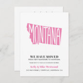 MONTANA新しいアドレスを移動しました新しいホーム ポストカード (正面/裏面)