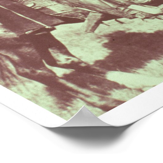 Montana Cowboy, c.1880 （写真はB/W） ポスター (角)