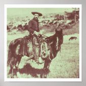 Montana Cowboy, c.1880 （写真はB/W） ポスター (正面)