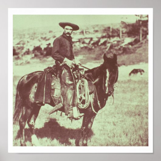 Montana Cowboy, c.1880 （写真はB/W） ポスター (正面)