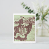 Montana Cowboy, c.1880 （写真はB/W） ポストカード (スタンド正面)