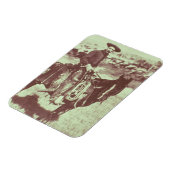 Montana Cowboy, c.1880 （写真はB/W） マグネット (左側)