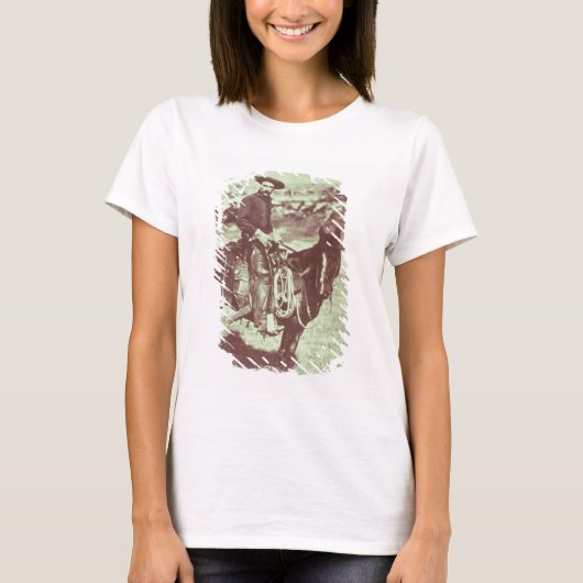 Montana Cowboy, c.1880 (写真はB/W) Tシャツ (正面)