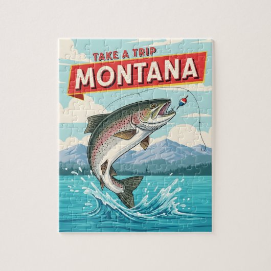 Montana fishing trip ジグソーパズル (縦)