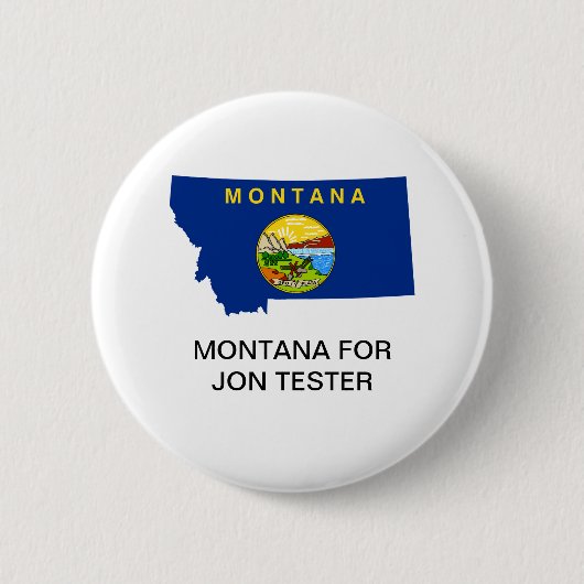 MONTANA FOR Jon Tester上院ボタン 缶バッジ (正面)
