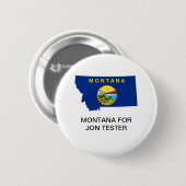 MONTANA FOR Jon Tester上院ボタン 缶バッジ (正面&裏面)