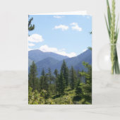 Montana Forest and Mountains Scenic View カード (正面)