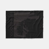 Montana Hunting  フリースブランケット (正面(横))