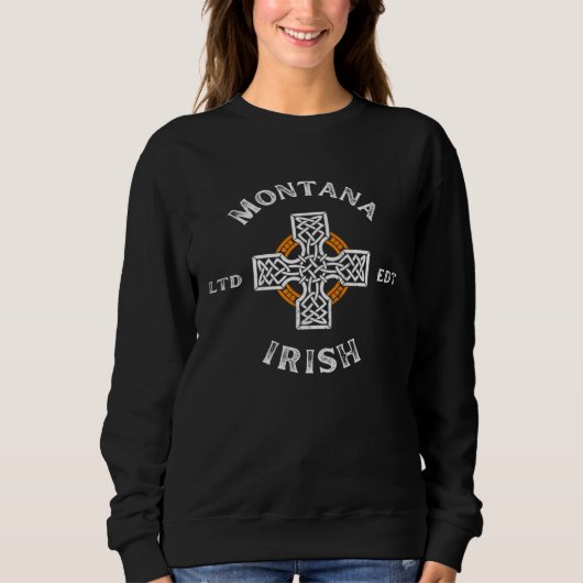 MONTANA Irish American Cross Badge スウェットシャツ (正面)