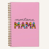 Montana Mama Spiral Notebook ノートブック (正面)