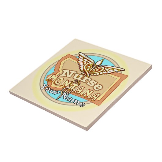 Montana Nurse Caduceus Tile タイル (側面)