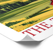 Montana the Treasure State USA Travel Place ポスター (角)