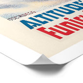 Montana Valais Switzerland Vintage Ski Poster ポスター (角)