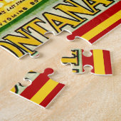 Montana Vintage Map 11x14 ジグソーパズル (側面)