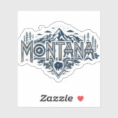 Montana Vinyl Sticker | Big Sky Country Mountain シール (シート)