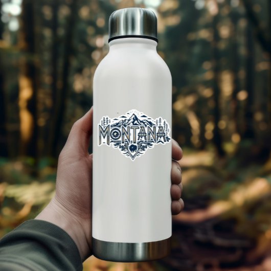 Montana Vinyl Sticker | Big Sky Country Mountain シール