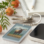 MontanaElk場面 キーホルダー (正面右)