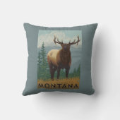 MontanaElk場面 クッション (裏面)