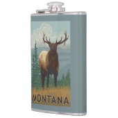 MontanaElk場面 フラスク (左)