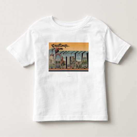 MontanaLargeの手紙ScenesMontana トドラーTシャツ (正面)