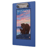 MontanaMommaくまおよびカブスのヴィンテージ旅行 クリップボード (左)