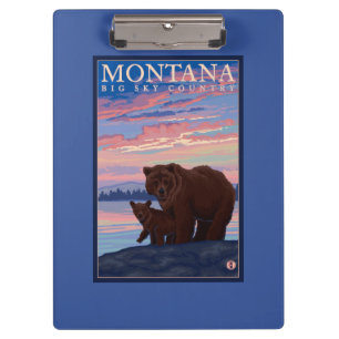 MontanaMommaくまおよびカブスのヴィンテージ旅行 クリップボード