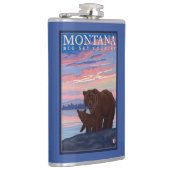 MontanaMommaくまおよびカブスのヴィンテージ旅行 フラスク (右)