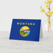 Montanan Flag, Flag of Montana カード (黄色い花)
