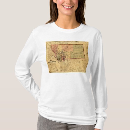 MontanaPanoramic MapMontana Tシャツ (正面)