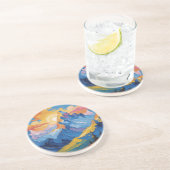 Montañas al amanecer con resplandor コースター (側面)