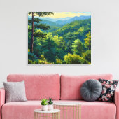 Montane Forest キャンバスプリント (インサイチュ (リビング))