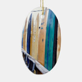 Montaukのビーチのヴィンテージのサーフボード セラミックオーナメント