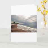 Montaukポイント灯台 カード (黄色い花)