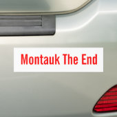 Montauk端(クラシックなバンパーステッカー) バンパーステッカー (車上)