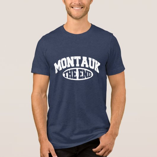 Montauk 11954 Long Island Hamptons MTK NY New York トライブレンドＴシャツ (正面)