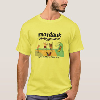 Montauk BeverageWorks -ビーチおよび凍らされた茶 Tシャツ