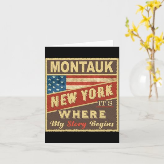 Montauk Ny Its Where My Story Begins _1  カード (黄色い花)