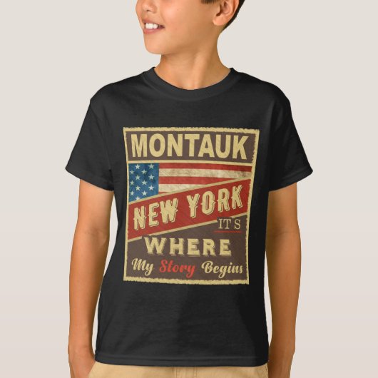 Montauk Ny Its Where My Story Begins _1 Tシャツ (正面)