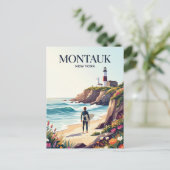 Montauk Point New York ポストカード (スタンド正面)