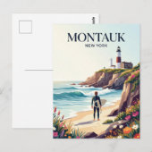 Montauk Point New York ポストカード (正面/裏面)