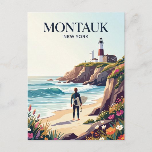 Montauk Point New York ポストカード (正面)