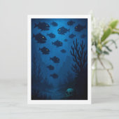 Montauk Salvage Co. Piranha Card 5x7 セーブザデート (スタンド正面)