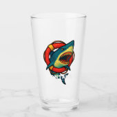 Montauk Salvage Co. Shark Glass v2 タンブラーグラス (正面)