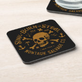 Montauk Salvage Co / Sink, Burn Or Steal Pillow コースター (左側)